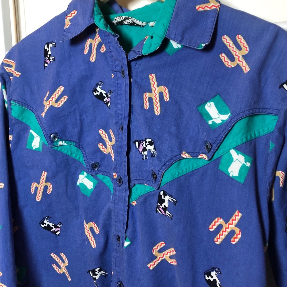Vintage 1980’s Western Button Shirt | Mine & Bills